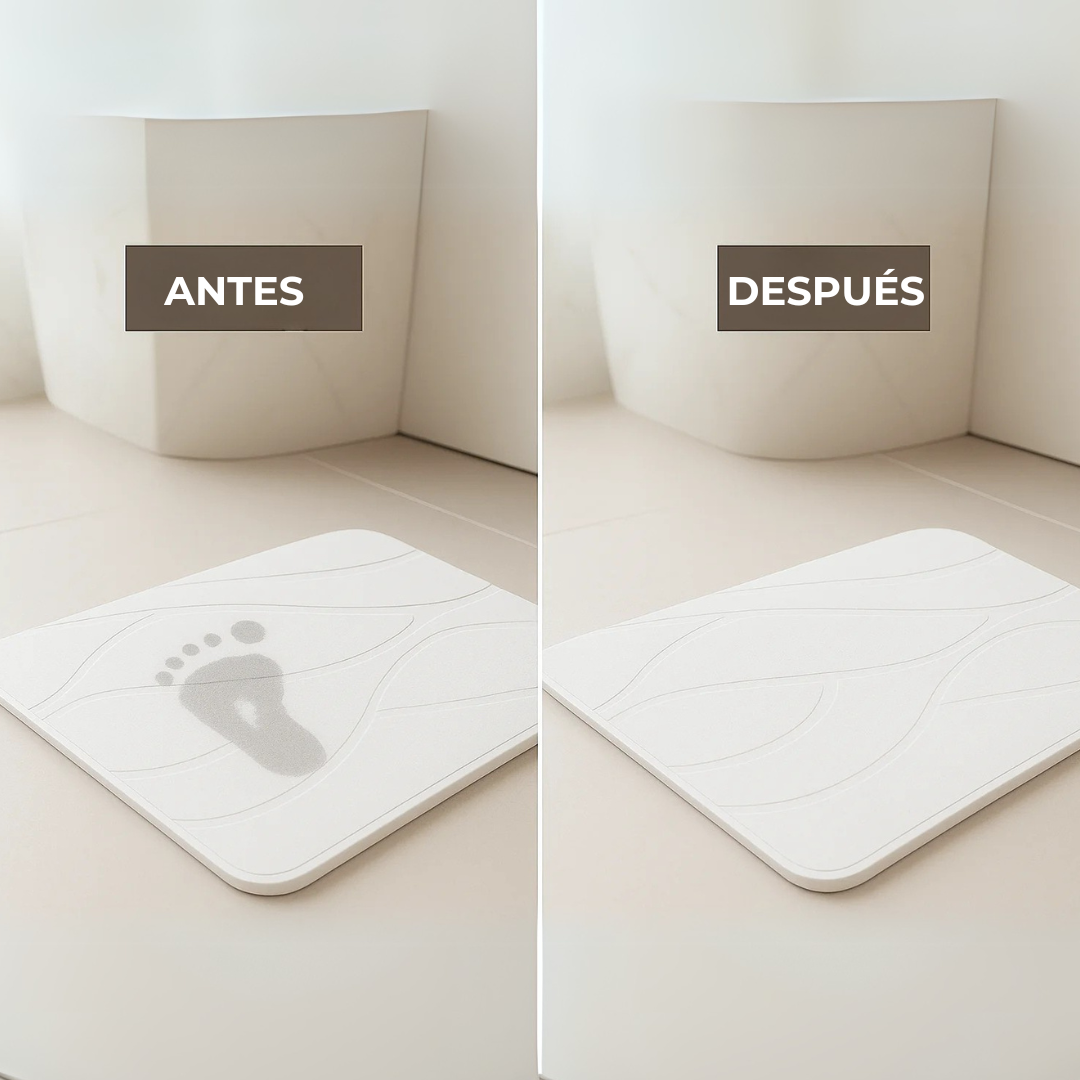 Tapete de Piedra Ultra Absorbente - Gris