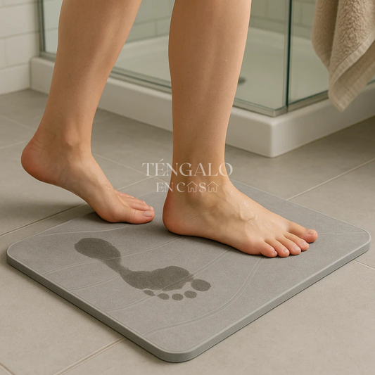 Tapete de Piedra Ultra Absorbente - Gris