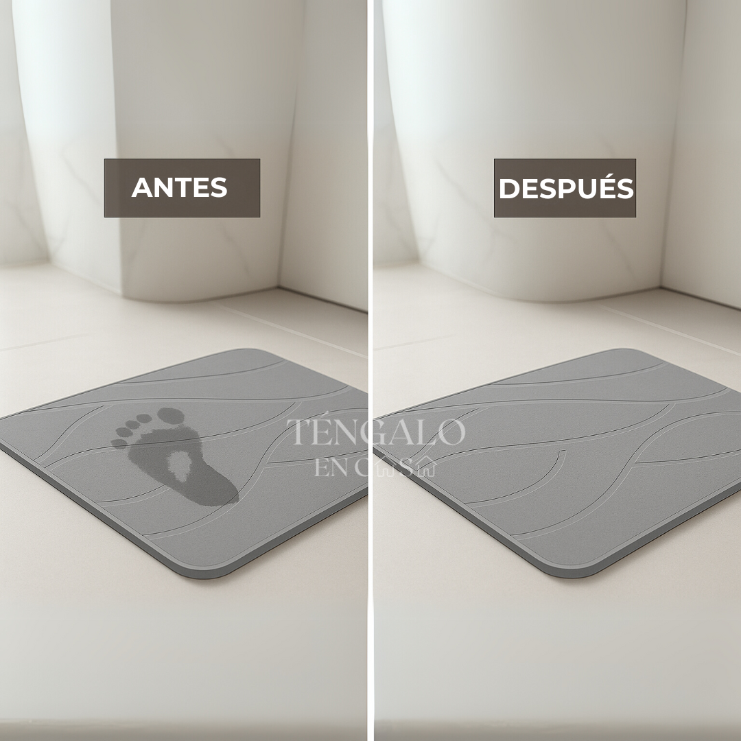 Tapete de Piedra Ultra Absorbente - Gris