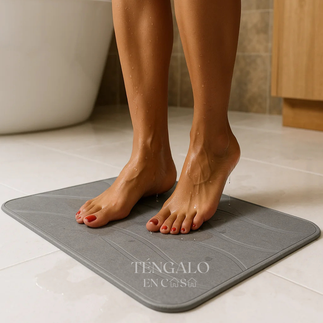 Tapete de Piedra Ultra Absorbente - Gris