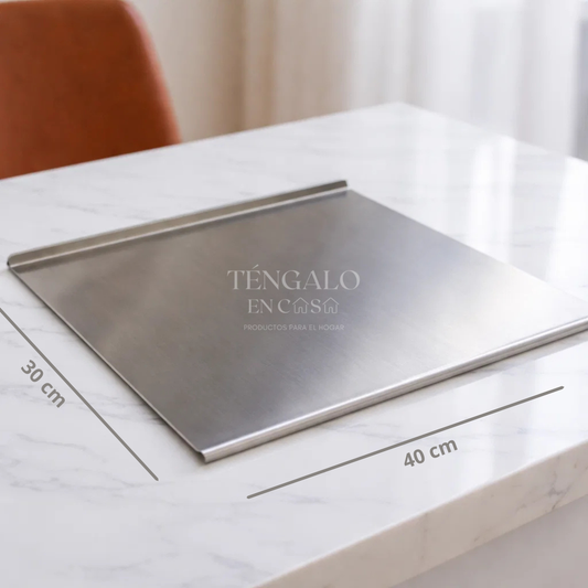 Tabla en Acero Inoxidable con Borde