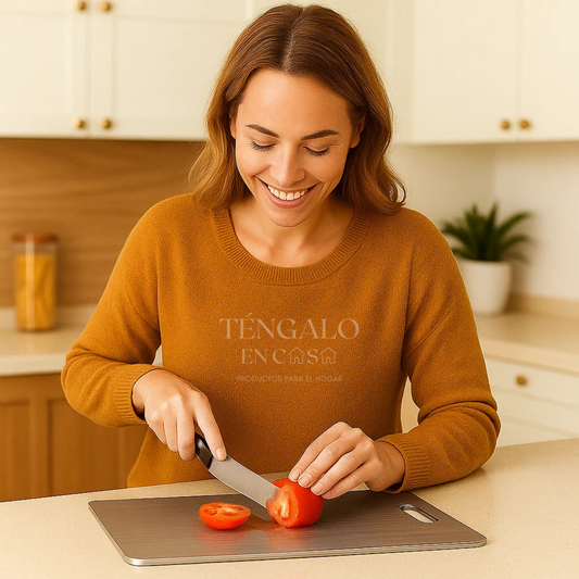 Tabla para picar en acero inoxidable