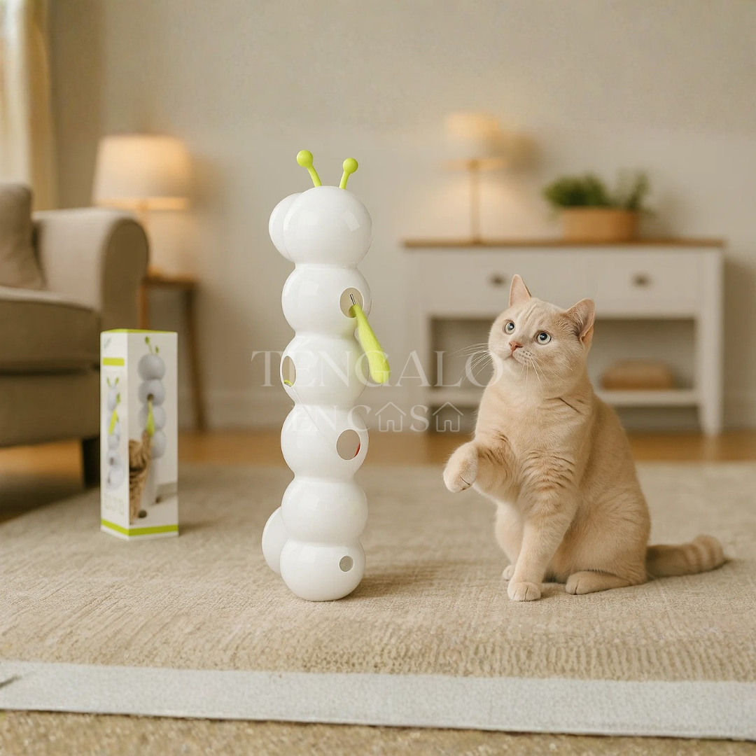 Oruga Interactiva para Gatos