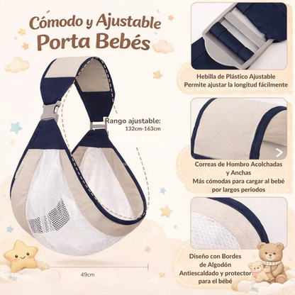 Cargador para bebé transpirable
