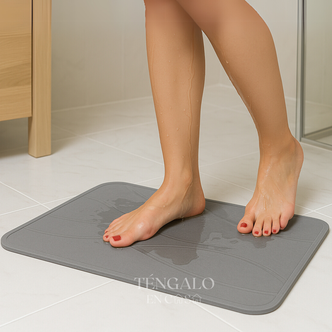 Tapete de Piedra Ultra Absorbente - Gris