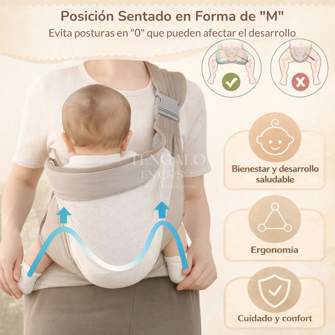 Cargador para bebé transpirable