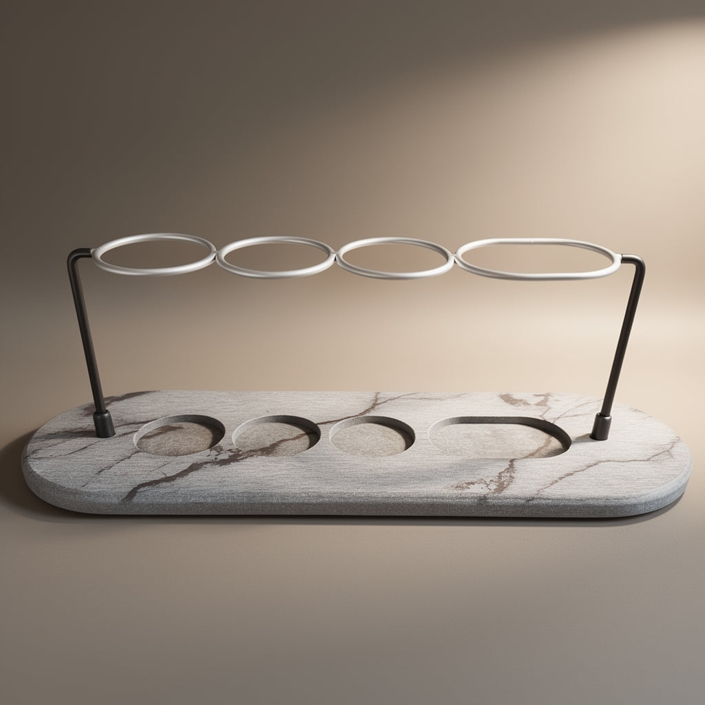 Organizador de Baño de Piedra de Diatomita