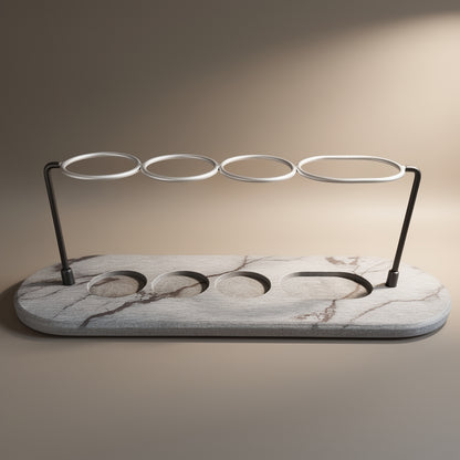 Organizador de Baño de Piedra de Diatomita